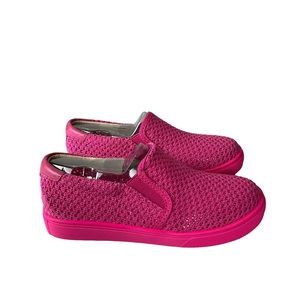 Akid Brand Liv Pink Mesh Slip on Shoes Size 1Y